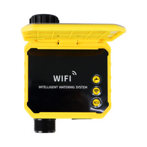 WiFi Solar Water Timer 1/2/4 Outlet Brass Inlet Automatic Irrigation Timing Watering Control With Rain Delay Garden Sprinkler