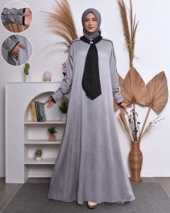 safana mode gamis zimer silk gamis terbaru bahan tebal dan lembut
