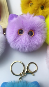 KILAN Gantungan Pom Pom Bulu Gantungan Kunci Tas Lucu - CC041
