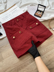 Ankela High Waist A-Line Mini Skirt Womens Denim Short Skirt Slimming Outerwear Cotton Blend Spring 2025 New Style