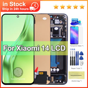 For Xiaomi Mi 14 AMOLED 6.36 120Hz Replacement LCD Display Touch Screen Compatible with 23127PN0CC 23127PN0CG Models