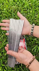 Đũa Inox SUS 304 Hàn Quốc Chống Trượt Cao Cấp Kháng Khuẩn Hàng Cao Cấp 5 đôi / bộ 🌸