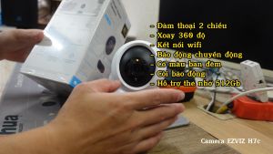 Camera 2 Mắt trong nhà EZVIZ H7C 8MP có màu ban đêm quay 360 độ đàm thoại 2 chiều