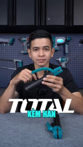 Kìm hàn que TOTAL TWAH5006 Kềm hàn điện Dòng điện định mức 500Aphù hợp sử dụng cho máy hàn MMA