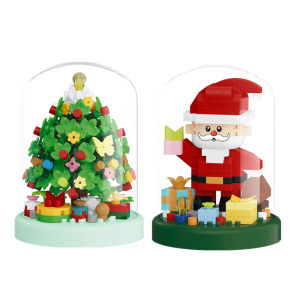 ของขวัญคริสต์มาสใหม่ ตัวต่อไมโครบล็อก ของเล่นเสริมพัฒนาการเด็ก ประกอบเอง รูปแบบซานตาคลอส ต้นคริสต์มาส กวางเรนเดียร์ ของตกแต่ง