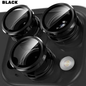 EASY INSTALL Metal Camera Lens Protector for iPhone 13 Pro Max iPhone 13 Mini 4K HD Diamond Camera Protector Glass