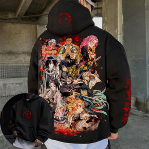 Demon Slayer Anime 9 Hashira Printed Hoodie 2026 Mens Autumn/Winter New Harajuku Plus Size Casual Loose Y2K Parent Child Top