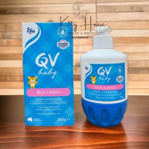Kem QV Baby Skin Lotion dưỡng ẩm da và giảm nứt nẻ do chàm chai 250ml