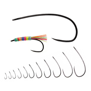 50pcs #4~#24 High Carbon Steel Barbless Fly Fishing Hook Dry/Wet Fly Stimulator Hoppers Fly Hook Salmon Trout Fishing Lures