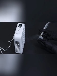 SNRQI-WL001 เครื่องดูดฝุ่นเล็บ เครื่องดูดฝุ่นเล็บแบบพัดลมพร้อมตัวกรองแบบนำกลับมาใช้ใหม่ได้และกำลังดูดที่ปรับได้ 3 ระดับ