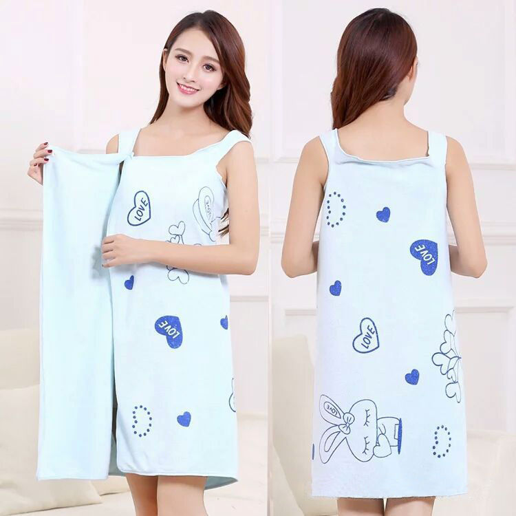 1 Pcs Microfiber Bath Dress: A Quick Drying & Water Absorption Adult Bath Towel