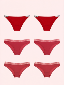 Miss Curiosity | Quần Lót Đỏ Không Đường May Đế Cotton Sạch