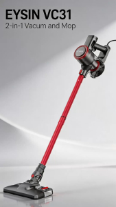 EYSIN VC31 2-IN-1 Vacuum & Mop Quick Easy Dust Removal with 20000PA Suction Power Quiet Operation Multi-Purpose Brush