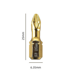 Titanium Coated S3 Super Hard Cross Screwdriver Electric Drill High Torque Anti Slip Impact Resistant Screwdriver Household Furniture Accessories