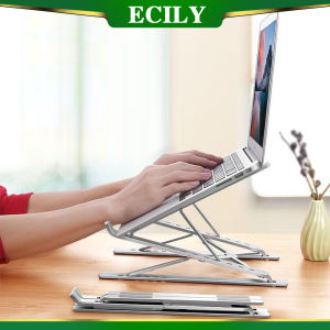 ECILY N8 Double-layer Computer Stand Adjustable Laptop Stand Aluminum Macbook Tablet Stand Cooling Pad Foldable Laptop Stand