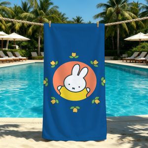 Miffy | Anime Cartoon M-Miffy-ES Towel For Outdoor Camping Beach Towel Super Absorbent Quick-Drying Summer Towel