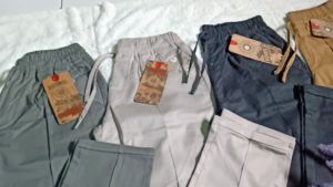 Celana Baggy Pants Bahan Twill Combed Stretch