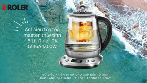 Ấm siêu tốc đa năng Tea Master Roler RK-5135A.Chưng yếnhầm cháo làm sữa chua pha trà. Bảo hành 2 năm