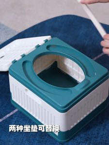 Foldable Indoor/Outdoor Children's Toilet: Easy to Clean & Large Size