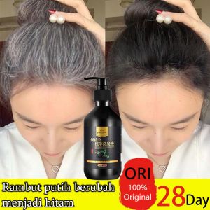 Rambut Hitam Shampo penumbuh rambut rontok Herbal Hitam Shampo Perawatan rambut 300ML mengisi kembali nutrisi rambut mengurangi kerontokan rambut memperlambat pertumbuhan uban membuat rambut menjadi hitam secara bertahap