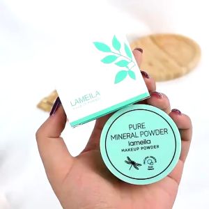 Lameila Pressed Powder Whitening Long Lasting Makeup Setting Powder Oil-control Makeup Matte Finish Face Setting Powder Make Up Lightweight Cosmetics