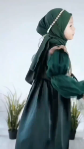 MOELYN - GAMIS ANAK 5-8 Tahun AZUMMI DRESS GAMIS LEBARAN Velvet mix Tulle Brocade Ethnic Premium Tulle Glitter
