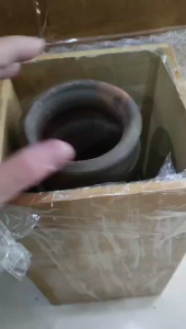 Bình cắm hoa bizen hỏa biến full hộp hàng gốm Nhật🎌🎌