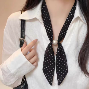 Dotted Vintage Elegant Silk Scarf