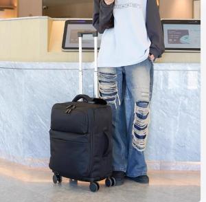 Ultra-Light Non-Woven Fabric Travel Suitcase Waterproof Pullman Carry-On Bag for Men And Women Pure Color 20 Inch Luggage