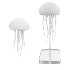 Colorful LED Jellyfish Lamp with Voice Control - Indoor Night Light with Dancing Legs for Bedroom and Living Room Decor
