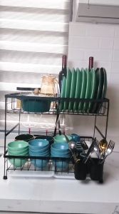 Lifinity 1/2 Tiers 52CM Dish Drying Rack Large Capacity Kitchen Storage Rack