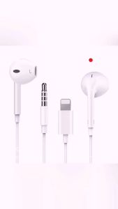 หูฟังชนิดไส่ในหู หูฟังแบบมีสายสำหรับโทรศัพท์มีการเชื่อม ต่อ Bluetooth ไม่โครโฟนในตัว