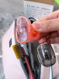 10Pcs Toothbrush Head Cover Travel Protector Cap Dustproof Portable Plastic Clip Case Bathroom Organizer