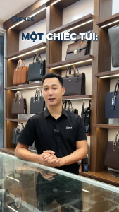 Túi Xách Cặp Da Nam Công Sở GENCE CGL08 Chất Liệu Da Bò Khóa Số Cao Cấp Màu Đen