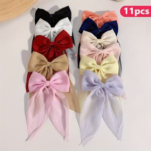 11 pieces of sweet bow hairpins that do not hurt hair cute and versatile