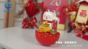 ⚠️现货⚠️ReadyStocks Fortune Cat X Santa blocks 招财猫 圣诞老人 不倒翁 创意 微颗粒 拼装益智积木玩具