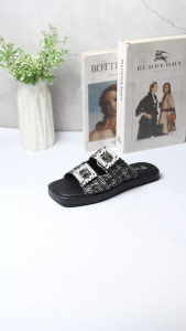 Big Size 37 - 44 Sandal Wanita Terbaru Sandal Slop Wanita Kekinian Korean Style