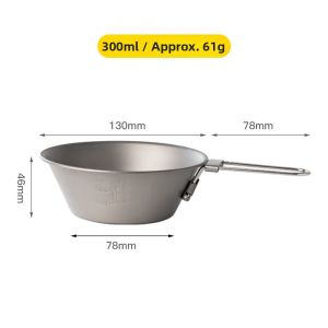 Titanium Foldable Camping Bowl