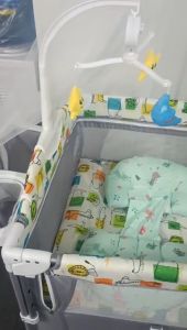 MInibala Multifunction Nursery Cribs Folda With Mosquito Net And 2 Layers Portable bassinet crib Folding Crib For Baby