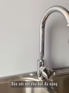 Dây Nối Đầu Vòi Nước Tăng Áp Có Nút Điều Chỉnh 3 Chế Độ - Xoay 360 Độ