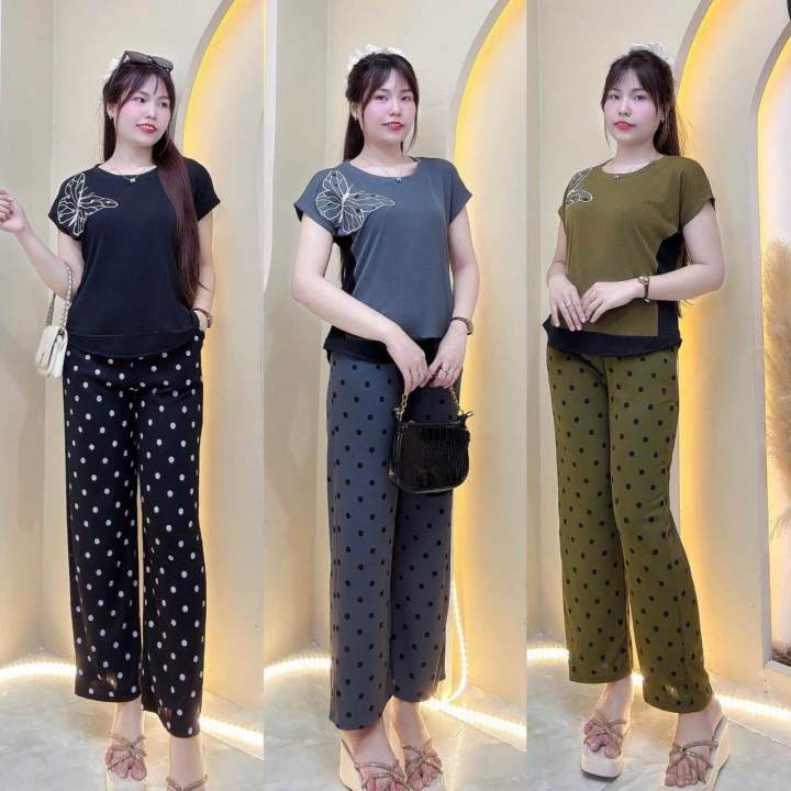 Đồ bộ Bigsize 50kg-95kg— Bộ tay hến thêu buom xinh xắn chất thun tăm lạnh