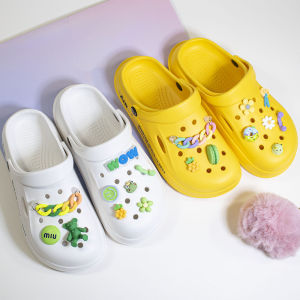 9Pcs/Set Cute Crocs Jibbitz Charms Shoes Resin Accessories Diy Shoes Buckle Makalon Clogs Decoration Set for Crocs