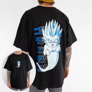เสื้อยืดฤดูร้อนลายอนิเมะดราก้อนบอล ซุนโกคู สไตล์ฮาราจูกุ โอเวอร์ไซส์ วินเทจ สตรีท ผู้หญิง ผู้ชาย ใส่สบาย ทรงหลวม แขนสั้น เสื้อยืดยูนิเซ็กส์