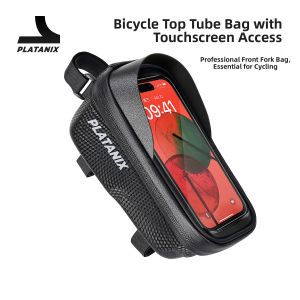 Touch Screen Hardshell Waterproof Top Tube Bag Cycling Gear