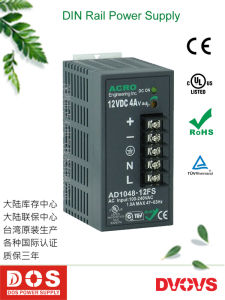 Original Acro AD1048-12FS Switch Power Supply Rail Mount 12V 4A Convenient Installation Three Year Warranty from Taiwan Hardware Tools