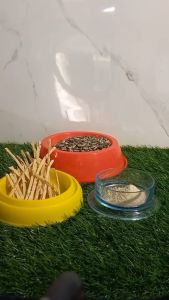 Mangkok Pakan Kucing Pet Bowl Anti Semut Tempat Makan Mangkuk Plastik Wadah Burung Anjing Hamster