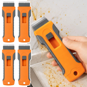 Razor Blade Scraper with Spare Blades / Telescopic Adjustable Glue Remover Knife / Window Glass Surface Sticker Paint Residue Cleaning Scraper