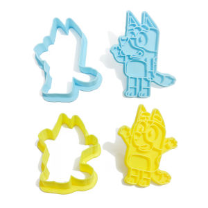 Hot Sale Bluey Bingo Cartoon Cute Biscuit Model Little Creative Cake Mold Bluey High-Quality Plastic Cookie Mold Shaping Gifts