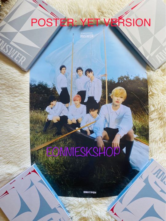 [OFFICIAL] ENHYPEN POSTER: DILEMMA ANSWER (free tube) | Lazada PH