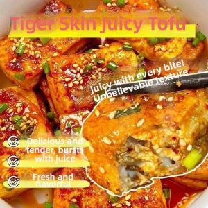 Spicy Crispy Tiger Skin Dried Tofu Snack